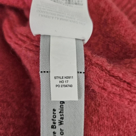 J.CREW Sweater Wool Alpaca Pink Long Sleeve V Neck Knit Pullover - Picture 7 of 7